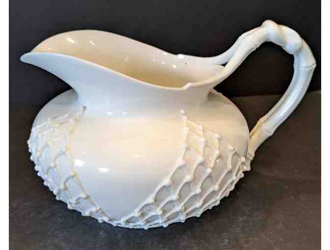 Lotus Ware by Knowles Taylor Knowles Pitcher with Lace