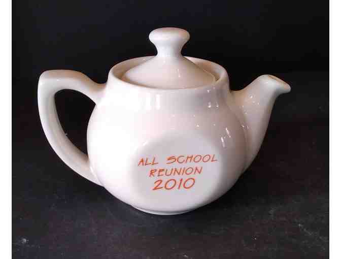 Hall China Miniature Teapot White Wellsville HS