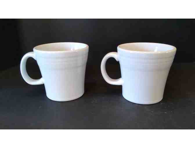 FTC Fiesta White Tapered Mugs (2 pcs) Bicycle & Pumpkin