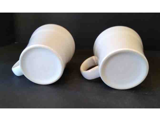 FTC Fiesta White Tapered Mugs (2 pcs) Bicycle & Pumpkin