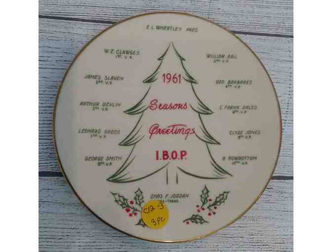 EL Chamber of Commerce Homer Laughlin Plate & IBOP Christmas Plates