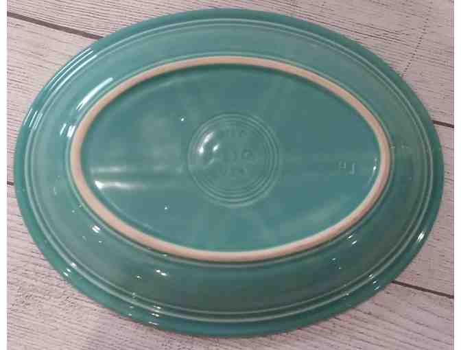 Homer Laughlin Fiesta Turquoise Oval Serving Tray