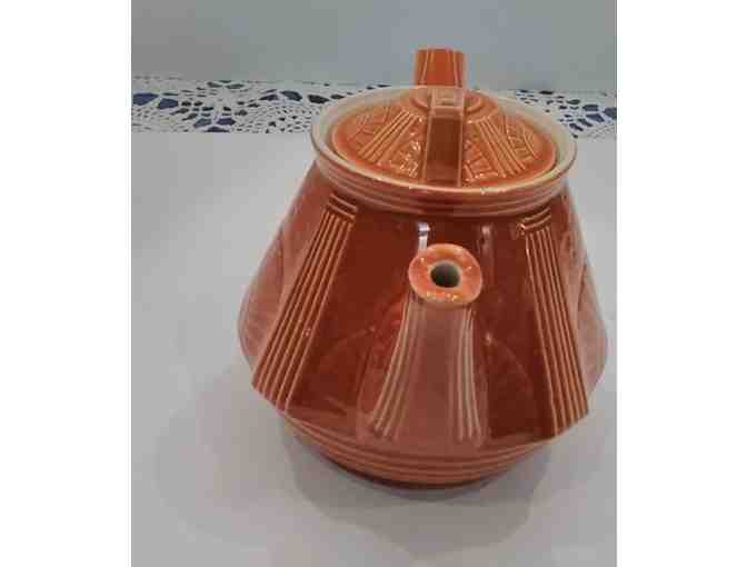 Hall China ELHSAA 2006 Damascus Terra Cotta Teapot 24/24, 6' diameter x 6.5' high