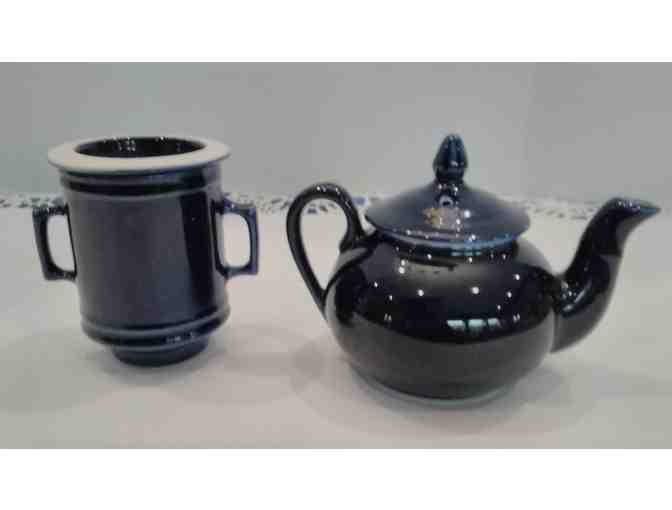 Hall China French Biggin Cobalt Teapot