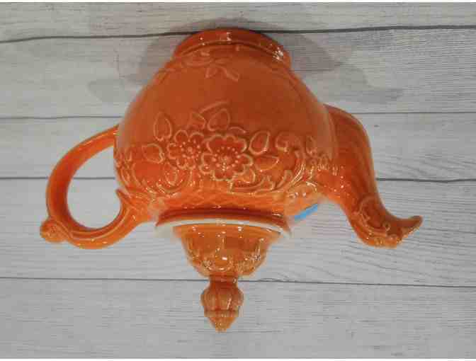 Hall China Orange Regal Teapot 1530
