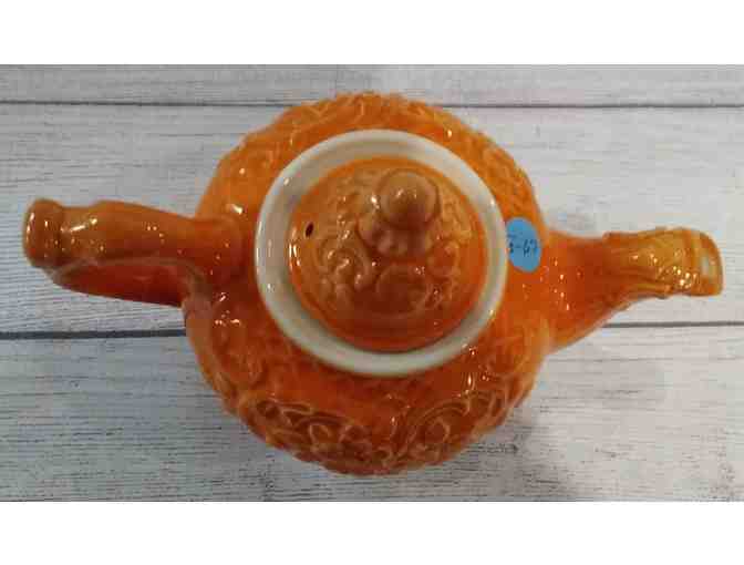 Hall China Orange Regal Teapot 1530