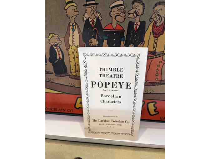 Davidson Porcelain Popeye Thimble Theatre Unpainted w/Box