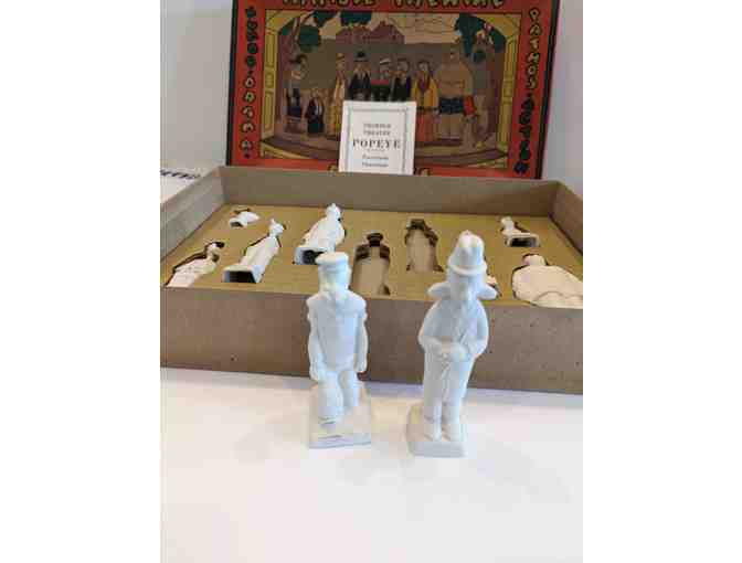 Davidson Porcelain Popeye Thimble Theatre Unpainted w/Box