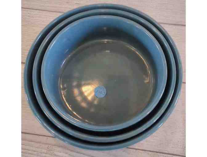 Hall China Stackable Dresden Blue Bowls 3 pc