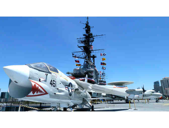 MIDWAY MUSEUM, SAN DIEGO - FOUR GUEST PASSES | MISSION SAN JUAN CAPISTRANO - FAMILY MEMBERSHIP