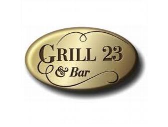 Dinner for Two at Grill 23