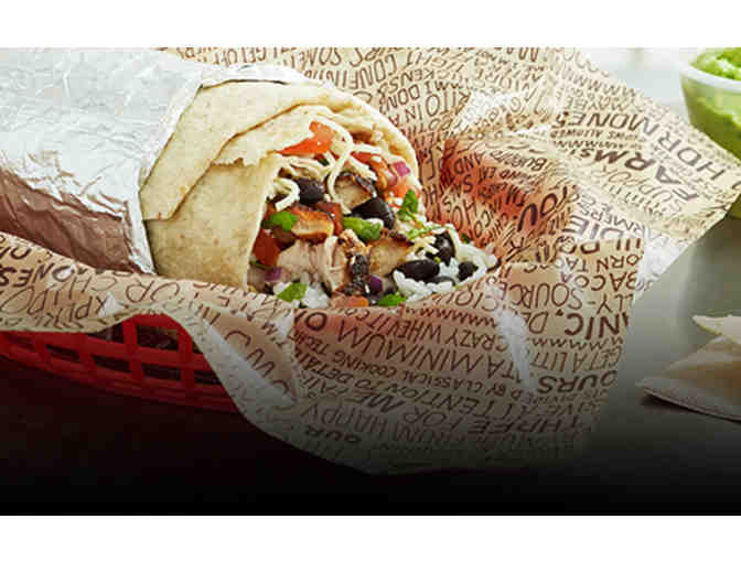 2 Four Free Passes for Burritos, Burrito Bowls, Salads or Orders of Tacos at Chipotle - Photo 1