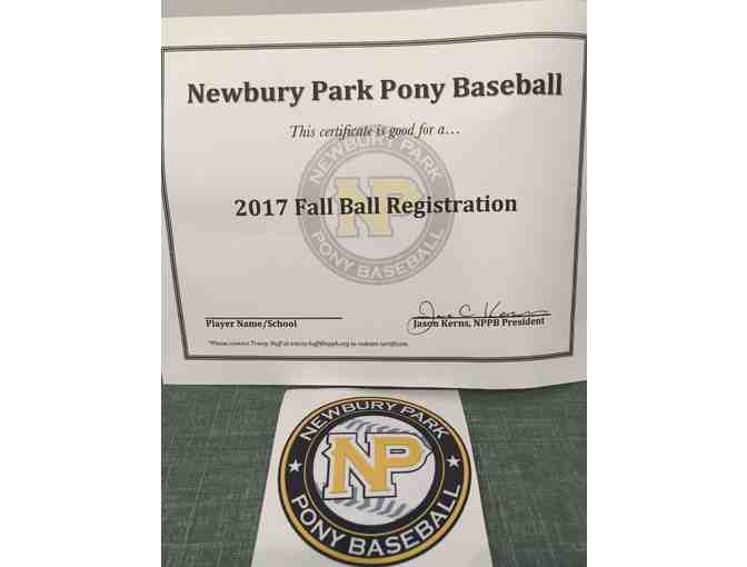 Newbury Park Pony Baseball NPPB- Fall Ball Registration!