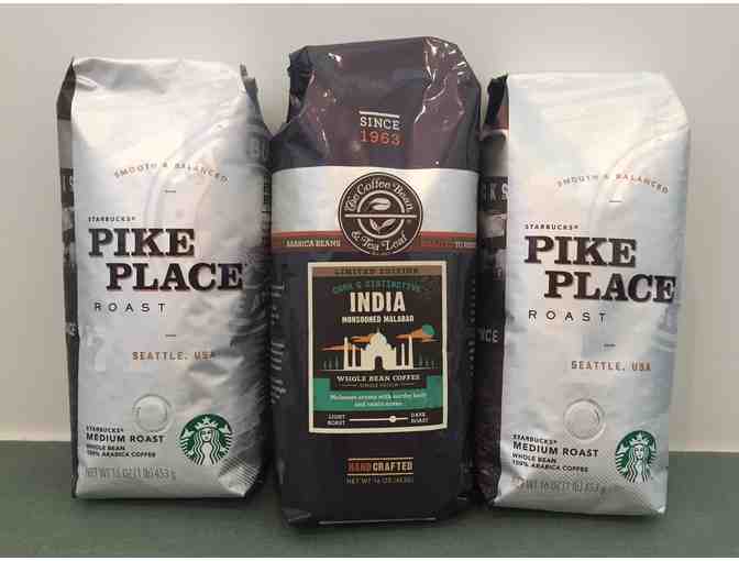 Starbucks & Coffee Bean & Tea Leaf- 3 lbs!