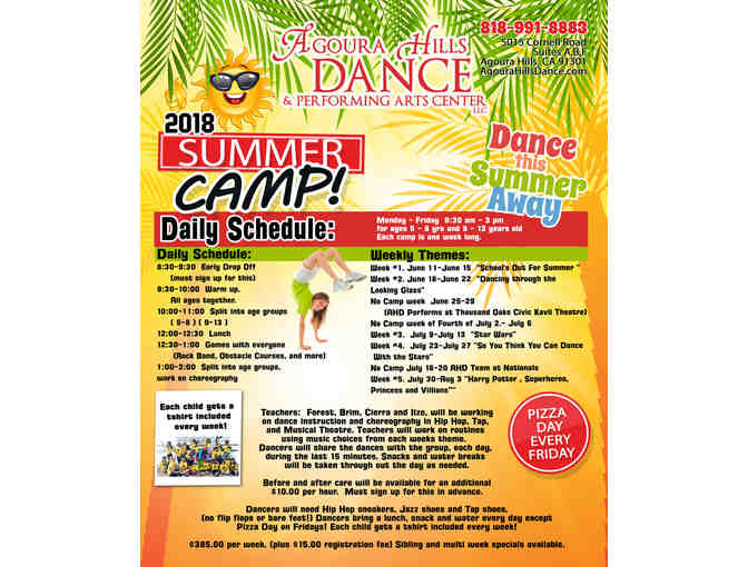 Agoura Hills Dance-One WEEK of Camp! FULL-DAY! (2 of 3)
