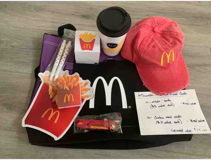 McDonald's- Basket of Fun #2 + CARDS for 12 Extra Value Meals & 10 McCafe's! - Photo 1