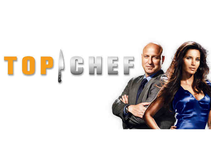 Top Chef Coat Autographed by Padma Lakshmi, Tom Colicchio, Gail Simmons and Graham Elliot