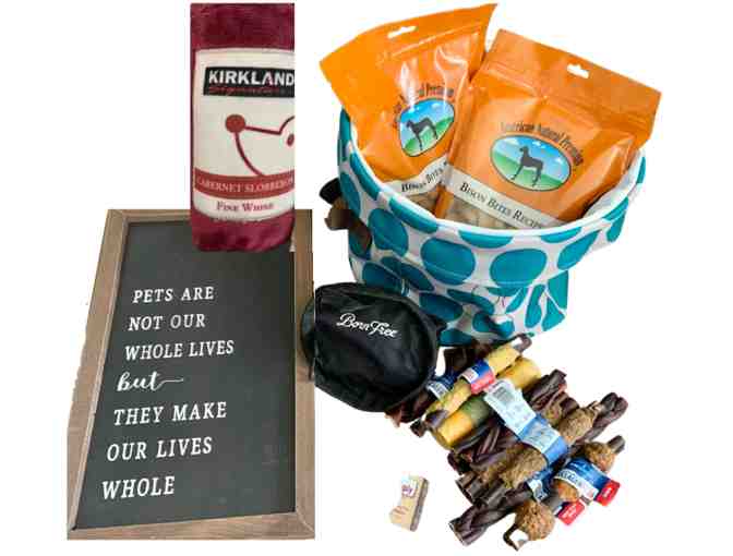 Dogs Are the Best Humans! Dog Treats & Toys Gift Basket