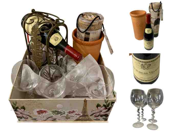 Amusez-Vous Bien! Enjoy Yourself! French-Themed Wine Gift Basket
