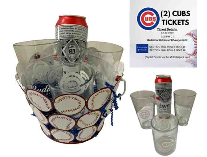 Attention Cubs Fans! Cubs Gift Basket w/Tix for 7-12-22 Home Game - Orioles @ Cubs - Photo 1