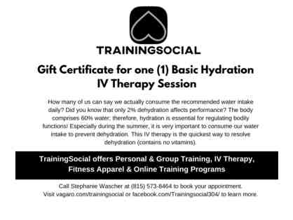 Hydrate for Health! IV Therapy Session at TrainingSocial in Lombard