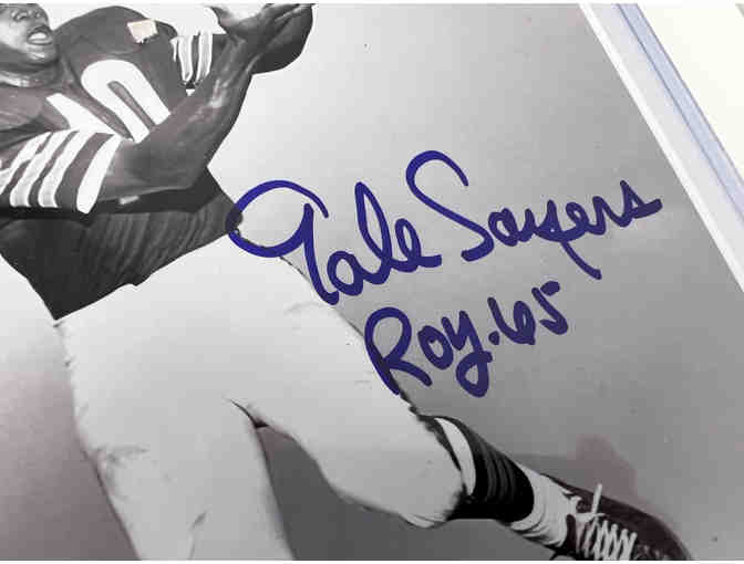 Gale Sayers Chicago Bears Autographed Football Photo