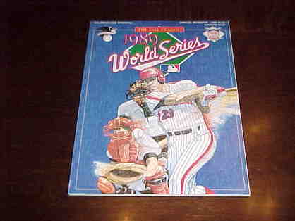 1989 World Series Baseball Program Giants v A's
