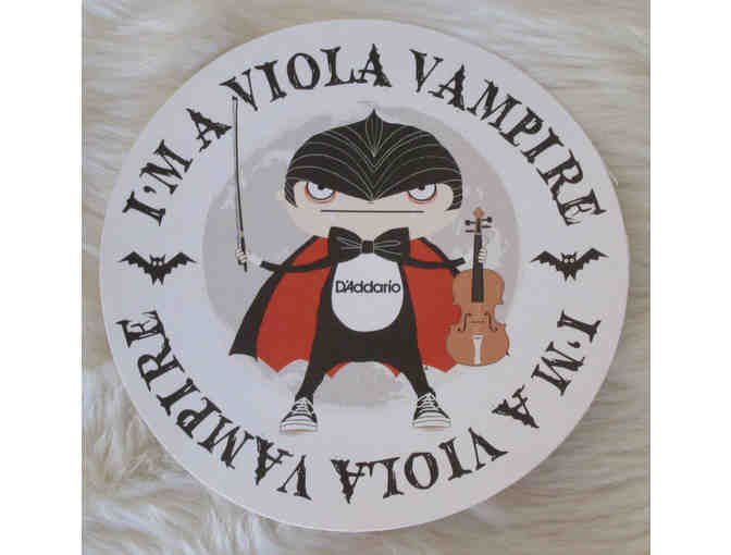 Viola Vampire Gift Set #4 - Medium T-shirt, Metronome Tuner, Rosin, Sticker, Survival Guide, Poster
