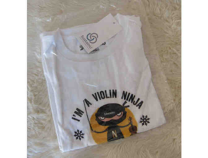 Violin Ninja Gift Set #1 - Small T-shirt , Tuner, Survival Guide