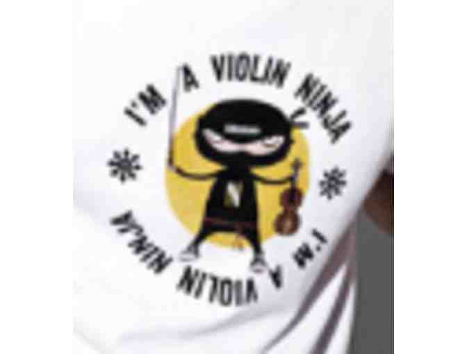 Violin Ninja Gift Set #2 - Medium T-shirt , Tuner, Survival Guide