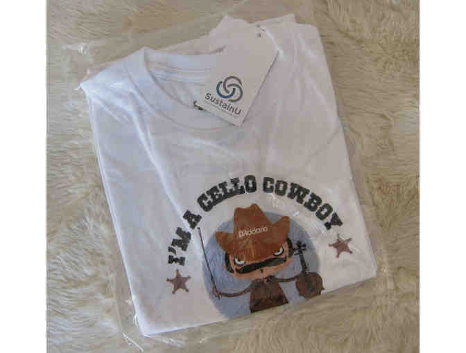 Cello Cowboy Gift Set #4 - Medium T-shirt , Metronome, Sticker, Survival Guide