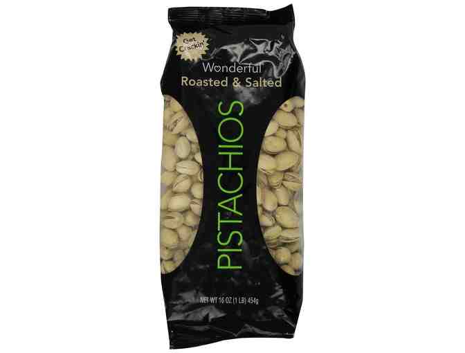 Wonderful Pistachios: gift basket with (4) - 16oz bags