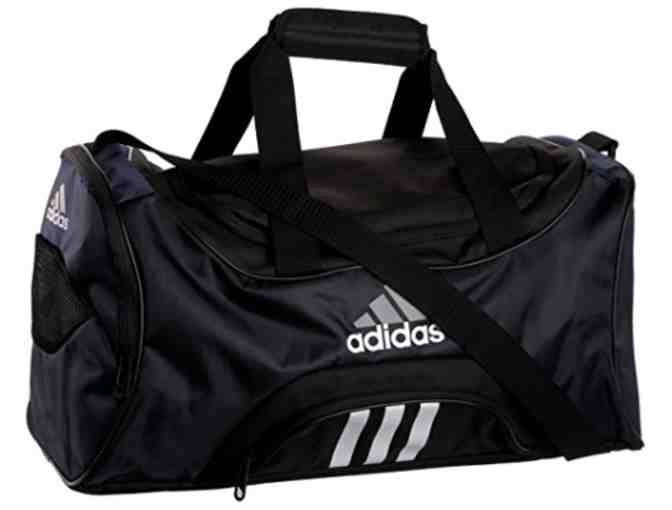 Adidas - Striker Medium Sport Duffel - Black with White Logo - Photo 1