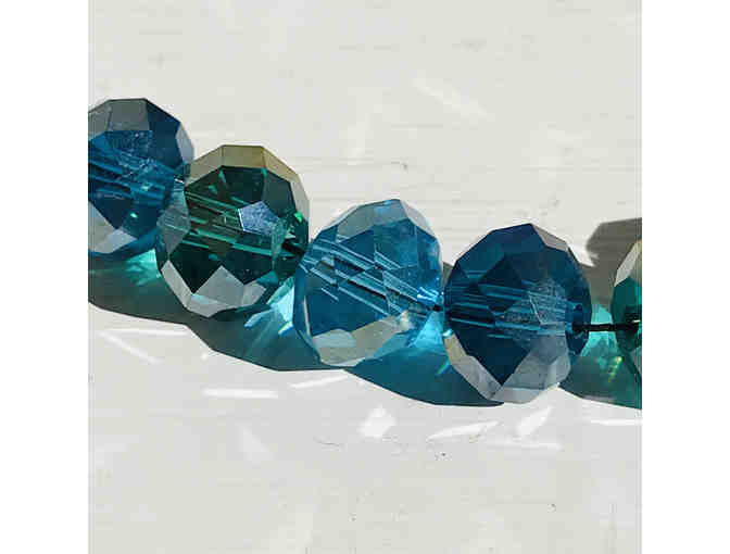 One Wing Design by Molly Lague- Blue Beaded Necklace