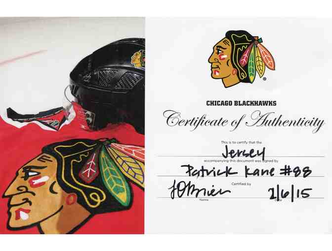 #88 Patrick Kane Blackhawks Autographed Game Model Jersey with Team COA