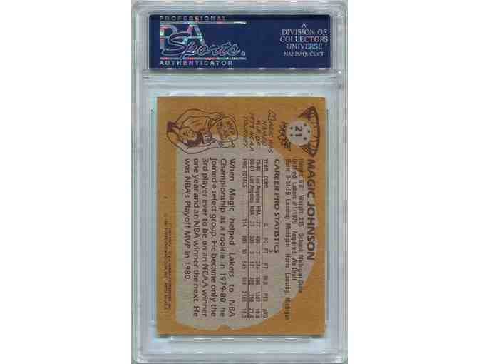 Magic Johnson Los Angeles Lakers PSA/DNA Certified Authentic In-The-Presence (ITP) Autogra