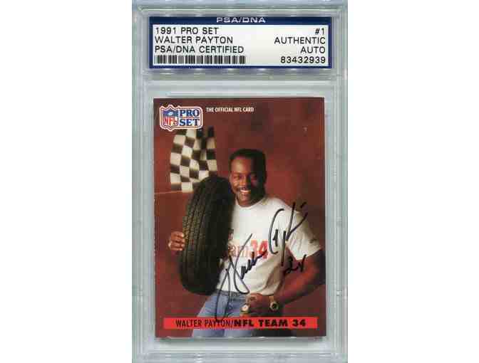 Walter Payton Autographed Card