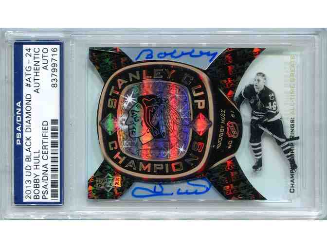 Bobby Hull Chicago Blackhawks PSA/DNA Certified Authentic Autograph - 2013 Upper Deck Blac