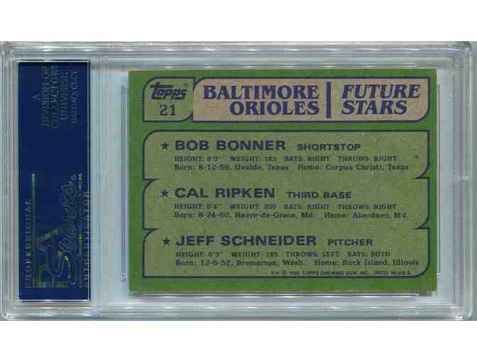 Cal Ripken Jr. Autographed Card