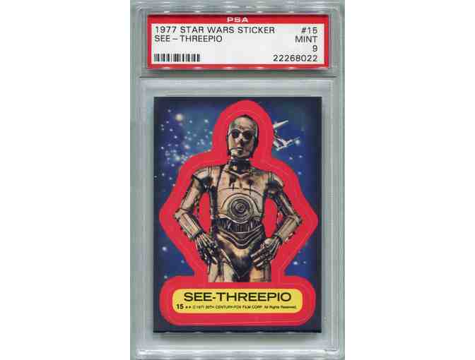 1977 Star Wars Sticker - See-Threepio #15 PSA 9 MINT