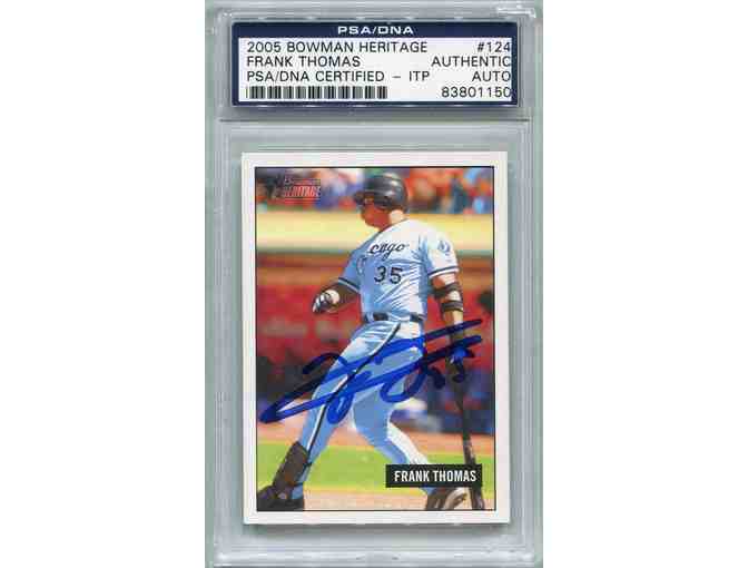 Frank Thomas Chicago White Sox PSA/DNA Certified Authentic In-The-Presence (ITP) Autograph