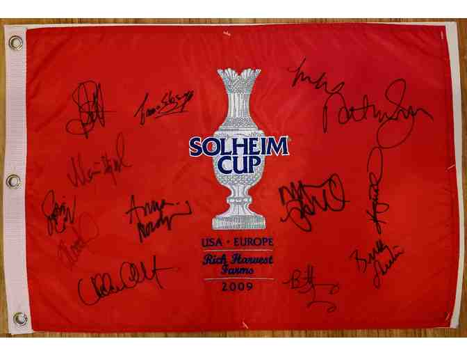 Solheim Cup 2009 Autographed Flag