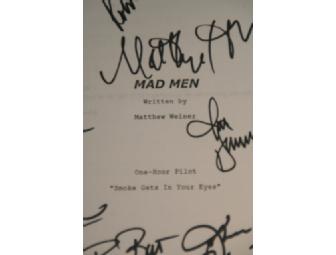 Mad Men Pilot Script Autographed by the Cast