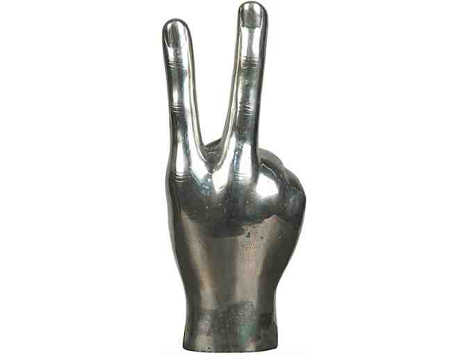 Peace Sign in Silver