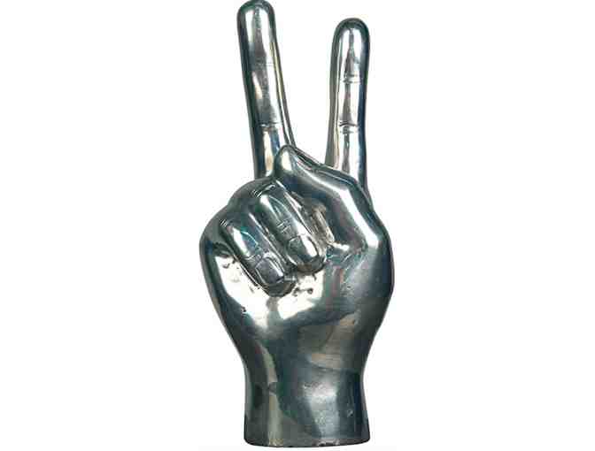 Peace Sign in Silver