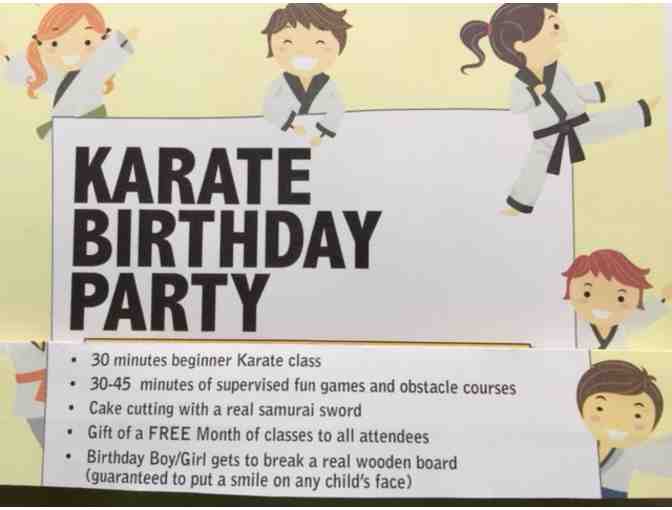 KARATE BIRTHDAY PARTY