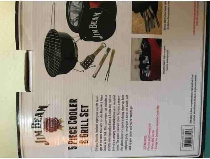 Jim Beam 5 piece Cooler & Grill Set