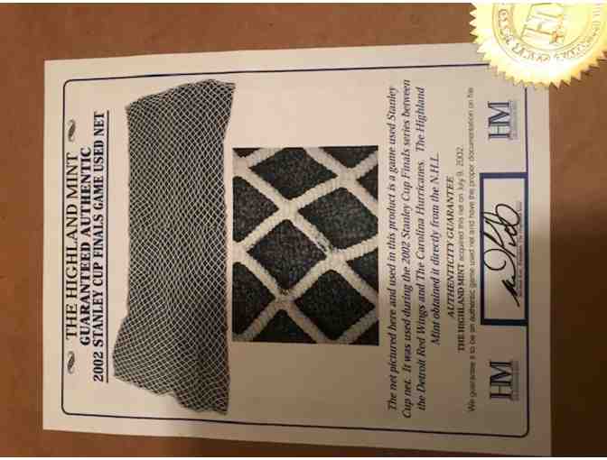 2002 Detroit Red Wings Stanley Cup Finals Game Used Net