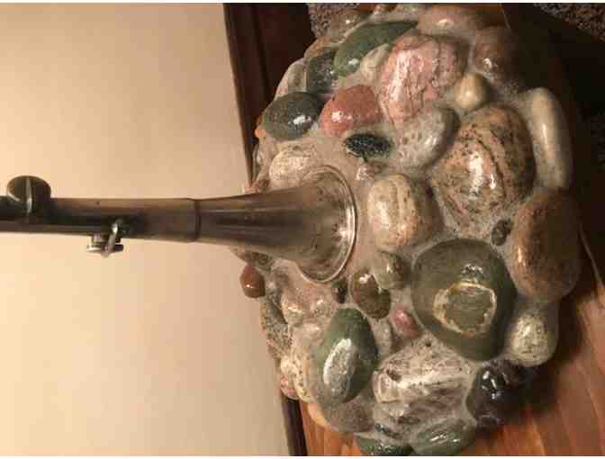 Clarinette Lamp with Great Lakes Stones