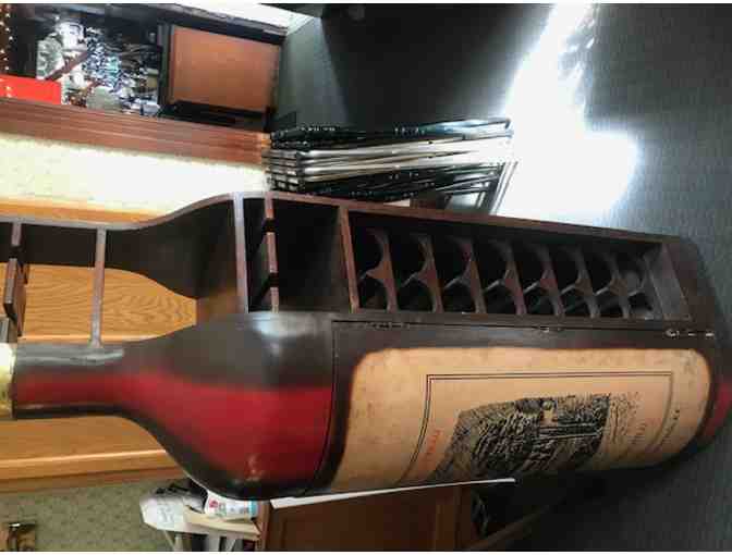 Wine Bottle shaped Wine and Liquor Cabinet